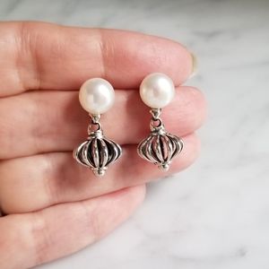 Lagos Pearl Sterling Silver Drop Earrings